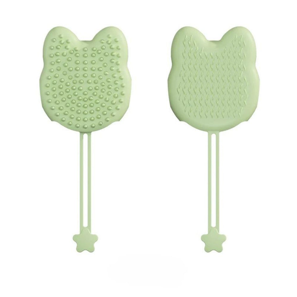 Pet Bathing Brush Silicone Massager Gloves Dog Soft Bathroom Washing Gloves Hair Deshedding Brush Pet Cleaning Grooming Supplies